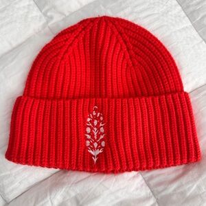 Free People Movement Red Winter Beanie Cap